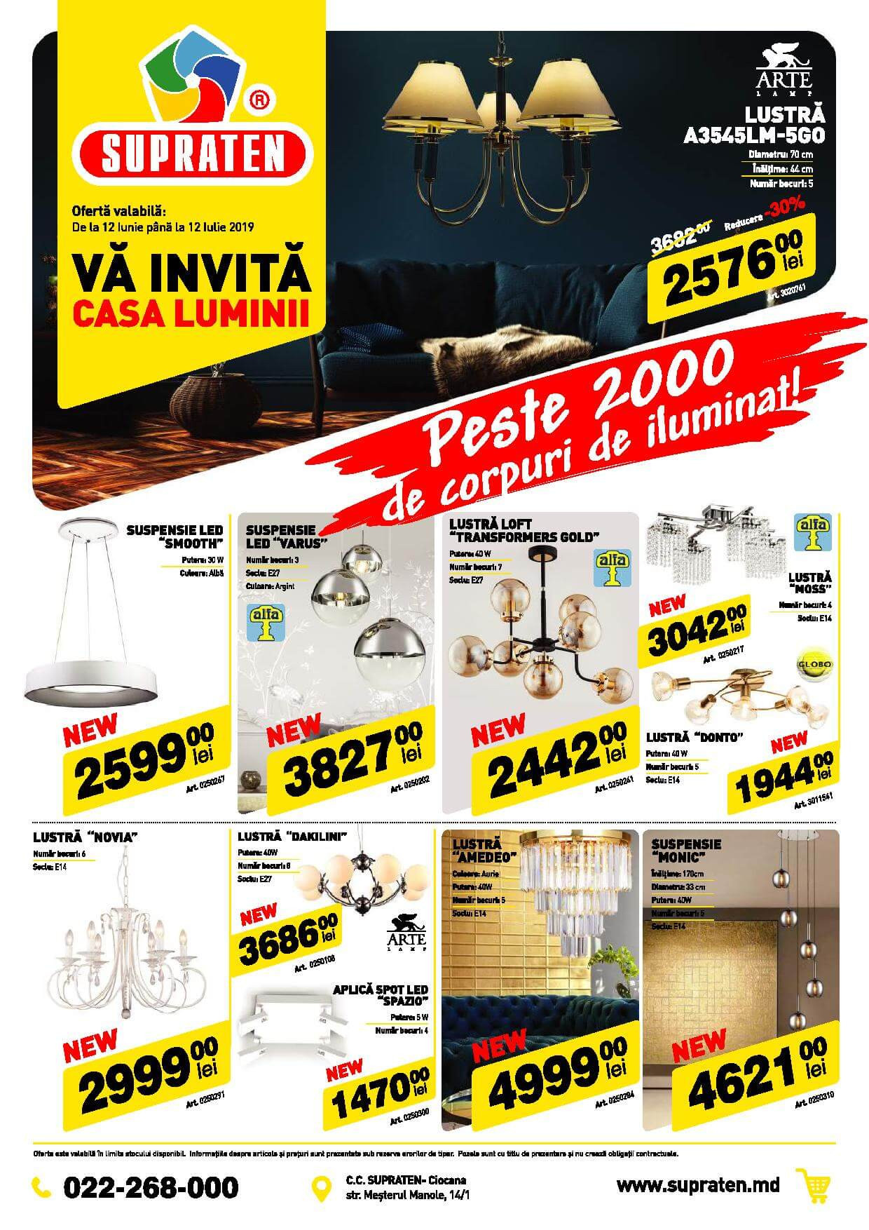 Catalog Supraten Casa Luminii reduceri Moldova