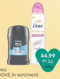 Дезодорант Dove в ассортименте