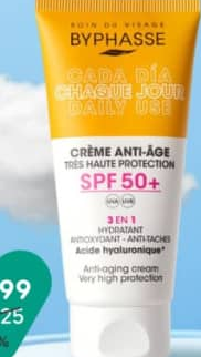BYPHASSE Crema p-u fata anti age SPF 50 50 ml