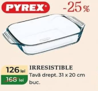 Pyrex Irresistible Tavă drept. 31 x 20 cm