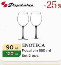 Paşabahçe ENOTECA Pocal vin 550 ml Set 2 buc.