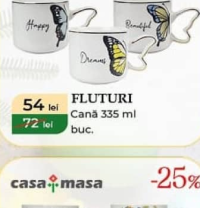 casa masa FLUTURI Чашка 335 мл