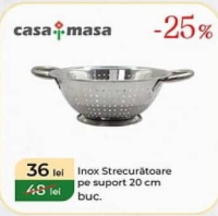 Casa Masa Дуршлаг из нержавеющей стали на подставке 20 см