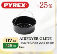 Pyrex Airfryer Glide Tavă rotundă 20 x 19 cm