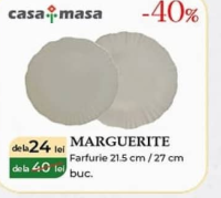 Casa masa Marguerite Тарелка 21,5 см / 27 см шт.