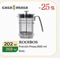 casa masa Rooibos Френч-пресс 800 мл