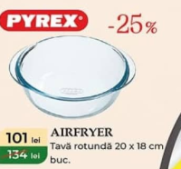 Pyrex Airfryer Tavă rotundă 20 x 18 cm