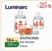 Luminarc HYPNOSIS Набор банок 3 шт.