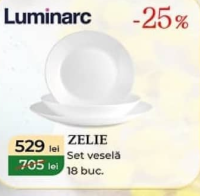 Luminarc Zelie Set veselă 18 buc.