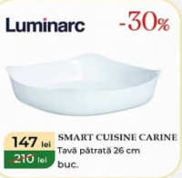 Luminarc SMART CUISINE CARINE Tavă pătrată 26 cm buc.