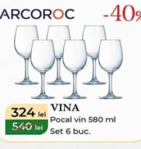 ARCOROC VINA Pocal vin 580 ml Set 6 buc.