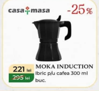 casa masa Moka Induction Гейзерная кофеварка 300 мл