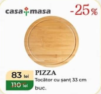 Casa Masa Pizza Доска разделочная с желобком 33 см