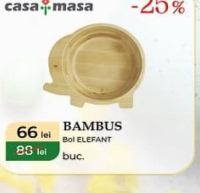 casa+masa BAMBUS Bol ELEFANT buc.