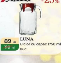 Paşabahçe LUNA Ulcior cu capac 1750 ml buc.