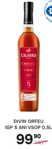 Калараш Дивин Орфей IGP 5 лет VSOP 0,5л