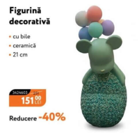 NANU Декоративная фигурка с шарами керамическая 21см