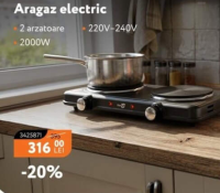 NANU market Электроплита 2 конфорки 2000Вт