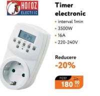 Электронный таймер Horoz Electric 3500Вт