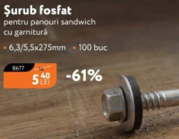 Nanu Market Саморез фосфатированный для сэндвич-панелей 6.3/5.5x275мм 100 шт