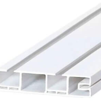 NANU market Потолочная шина для штор 2-канальная ПВХ 2.5м