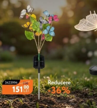 Nanu Market Садовые светильники на солнечных батареях бабочки