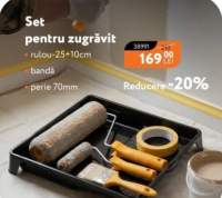 Набор для покраски валик-25+10см лента кисть 70мм