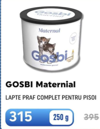 GOSBI Maternal Полноценное сухое молоко для котят 250г