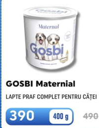 GOSBI Maternal Полноценное сухое молоко для щенков 400г