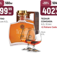 Tezaur Comoara X.O. 10 лет 0.7л + 2 бокала в подарок