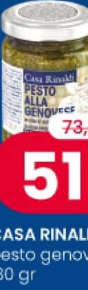 CASA RINALDI песто дженовезе в масле 130 г