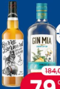 Barry Bernard / Gin Mia blended whiskey / london dry gin 0.7l