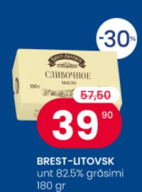 BREST-LITOVSK unt 82.5% grăsimi 180 gr