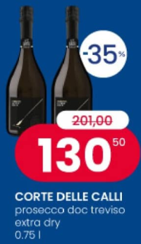 CORTE DELLE CALLI просекко doc тревизо экстра драй 0.75л