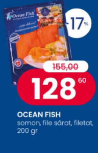 Ocean Fish лосось, филе соленое, нарезка, 200 г