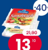 Lactima молокосодержащий продукт с растительным жиром, нарезанный, в ассортименте 100 г