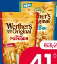 WERTHER'S ORIGINAL Попкорн с классической и соленой карамелью 140 г