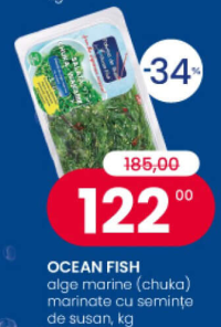 Ocean Fish alge marine (chuka) marinate cu semințe de susan, kg
