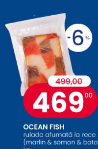Ocean Fish rulada afumată la rece (marlin & somon & batog), kg
