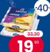 Lactima плавленый сыр ломтиками, в ассортименте 130 г