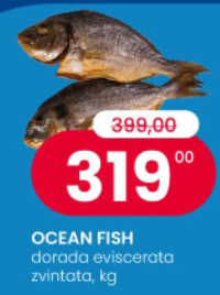 Ocean Fish dorada eviscerată zvîntată, kg