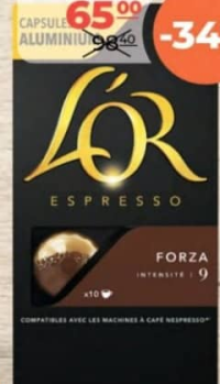 L'Or Кофе Forza капс 52г