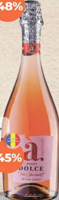 APRIORI Вино игристое Rosato Dolce 7% 0.75л