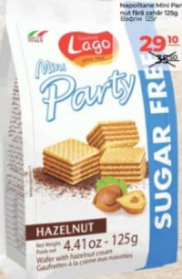 Вафли Lago Mini Party фундук 125г