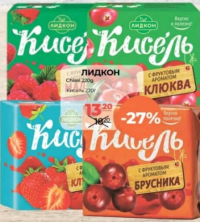 Лидкон Кисель Клюква/Брусника 220г