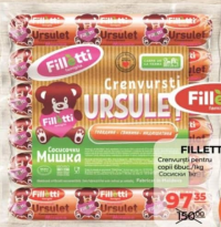 Filletti Сосиски для детей 6шт./1кг