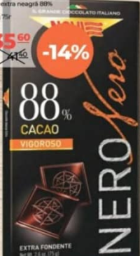 NOVI Ciocolată extra neagră 88% 75g