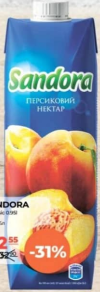 Sandora Нектар персик 0.95л