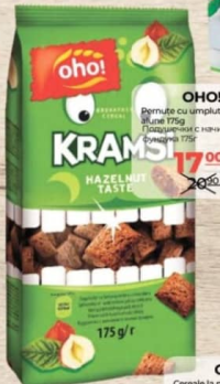 OHO! Подушечки с начинкой из фундука 175г