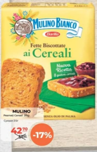 MULINO BIANCO Сухари злаковые 315г
